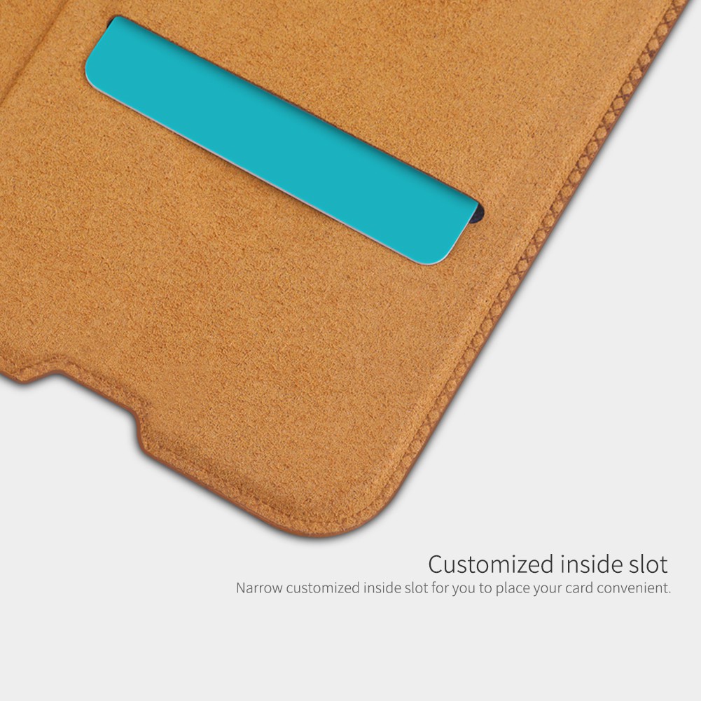 Case SAMUNG Galaxy A50s Nillkin Qin Flip Cover Leather Hardcase Original