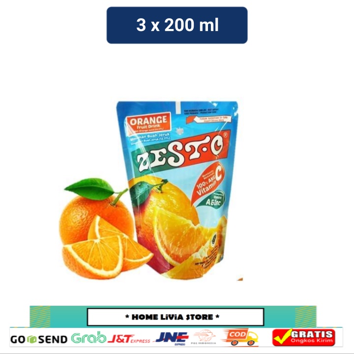 

Zesto Jus Orange 3 x 200 mL