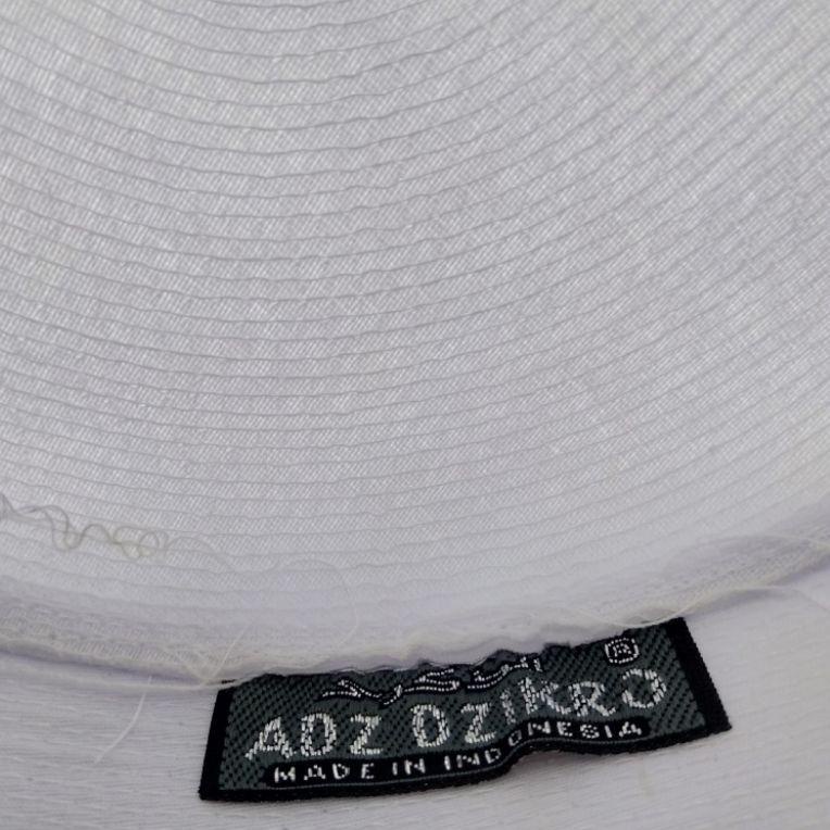 Peci Putih Batok Habib Bahar Merk adzikro –MT.10Jn22ᵂ