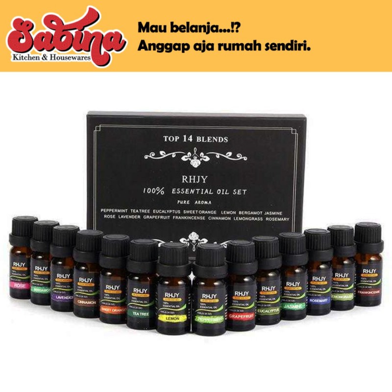 Essential Oils Firstsun 14 PCS Minyak Aromatherapy Aromaterapi 10ml