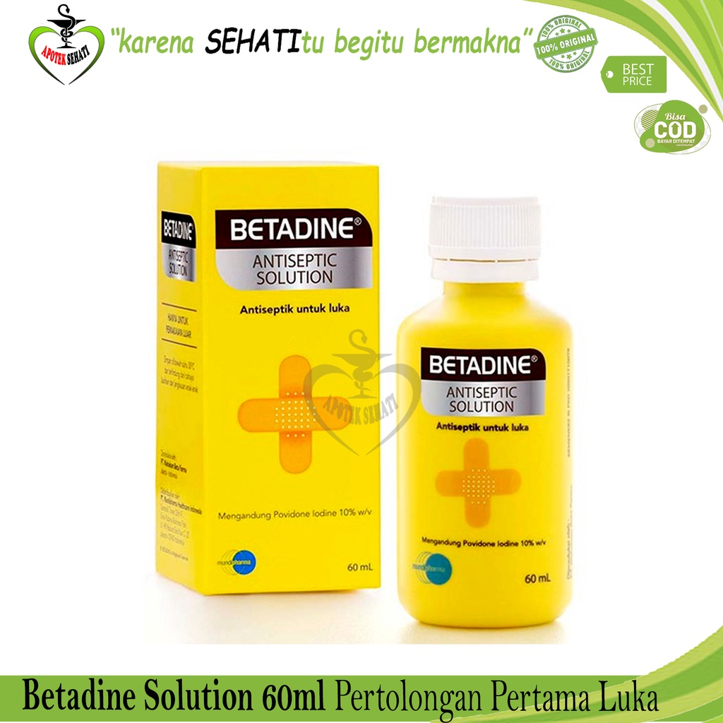 BETADINE SOLUTION 60ML ANTISEPTIC