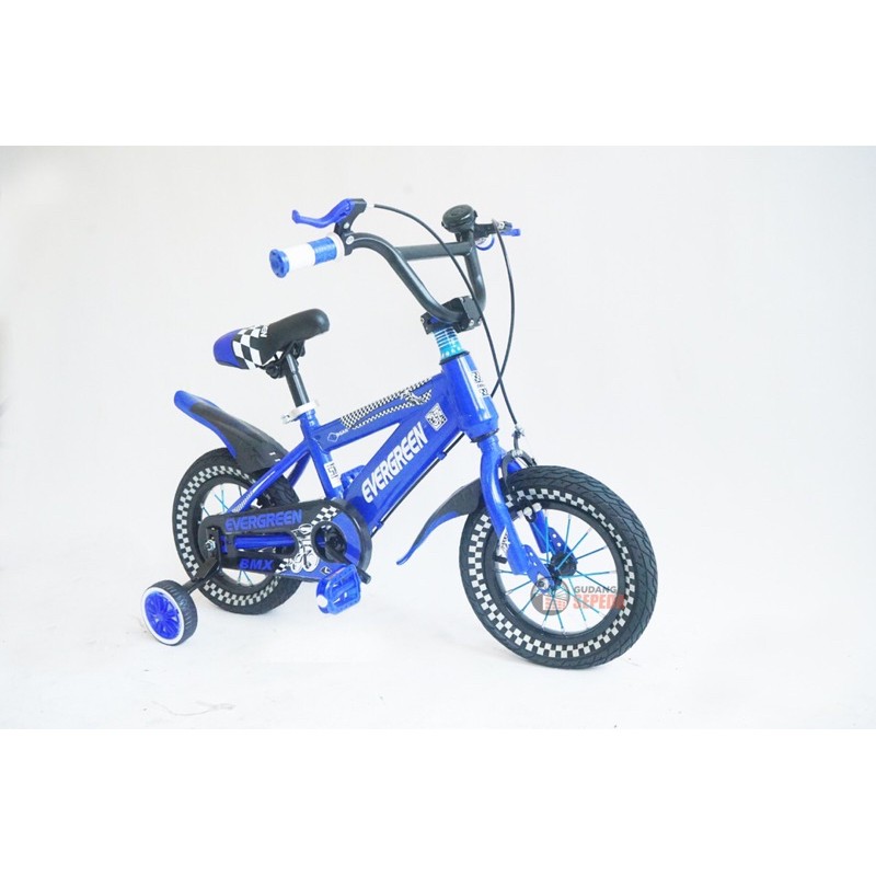 Sepeda mini BMX Logan 12 inch anak usia 3-7 tahun SNI roda 4 roda samping COD kredit cicilan garansi-1