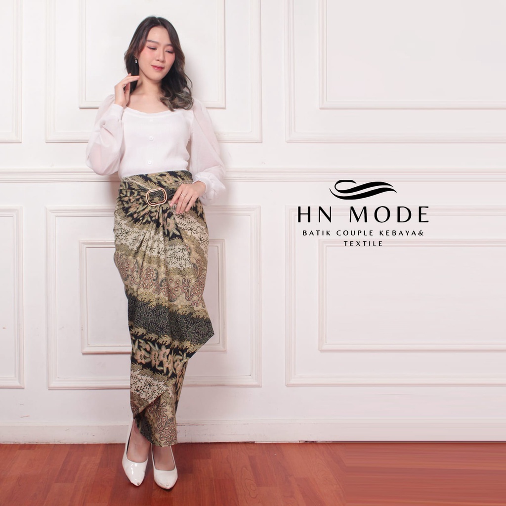 HN MODE - Rok lilit batik floral motif terbaru / Rok kebaya