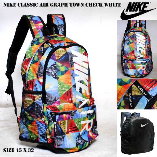 RANSEL NIKE CLASSIC AIR FREE RAIN COVER / TAS BACKPACK NIKE AIR ARMY PRIA WANITA