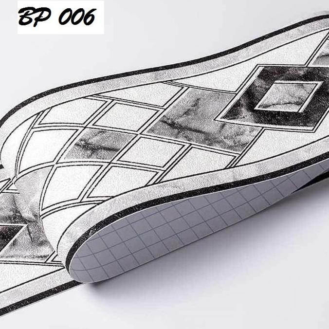 Premium wall border sticker wallpaper dinding list timbul texture 06