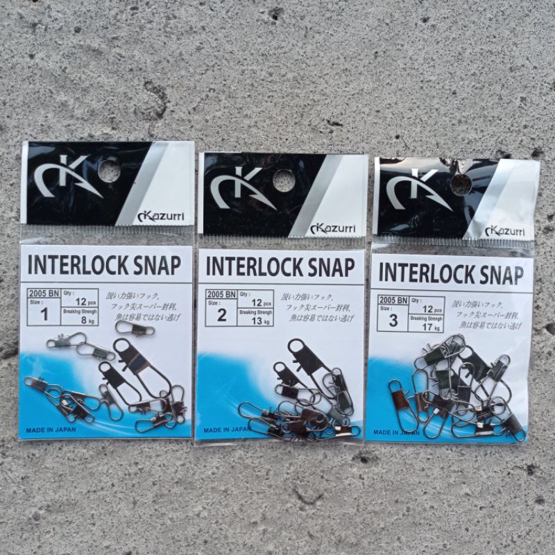 interlock snap peniti pancing