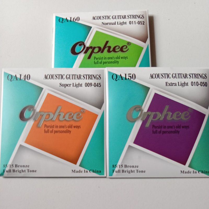 senar gitar orphee akustik original