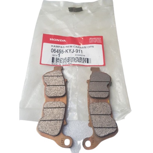 06455KYJ911 kampas rem depan cbr 250 built up type abs original ahm 06455-KYJ-911