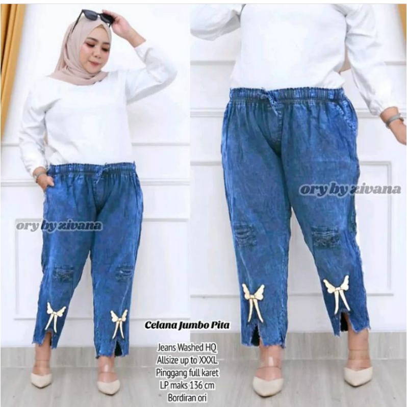 CELANA DENIM JUMBO 7/9 // CELANA KULOT 7/9