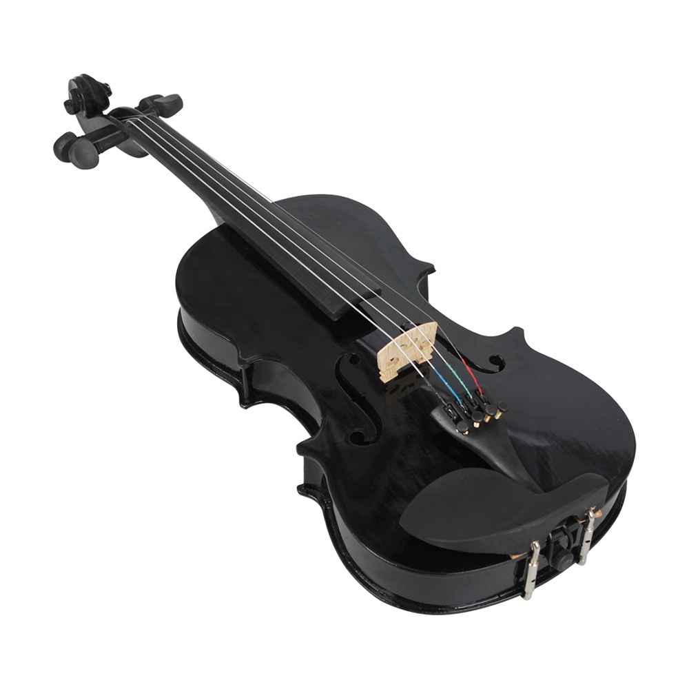 Biola Akustik 4 / 4 Full Size Dengan Case Bow Rosin Untuk Pemula