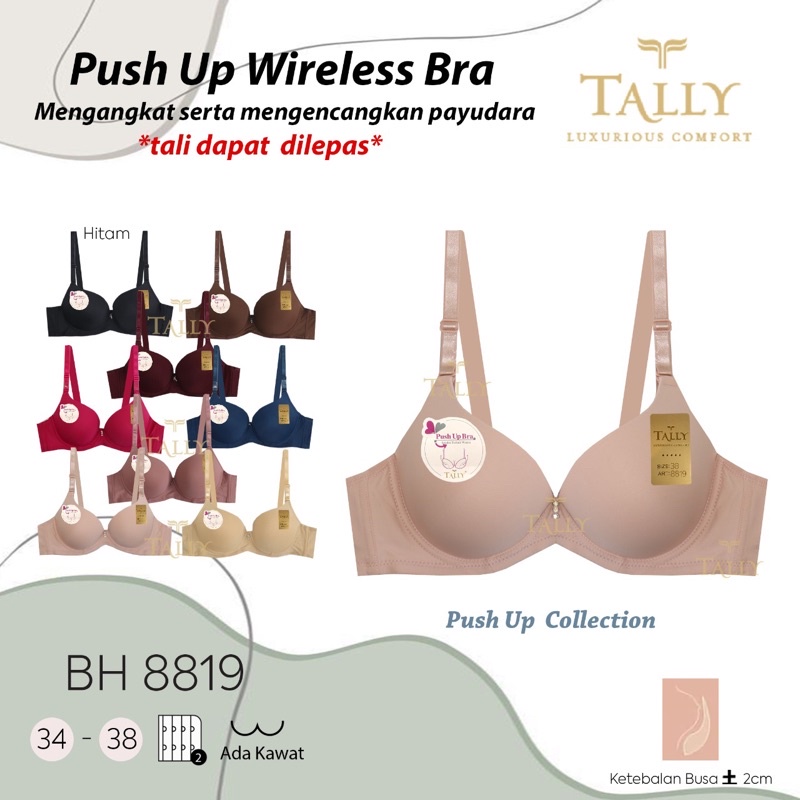 BH | Bra Push Up Bra TALLY 8819 pakai Kawat Dan Busa Tebal