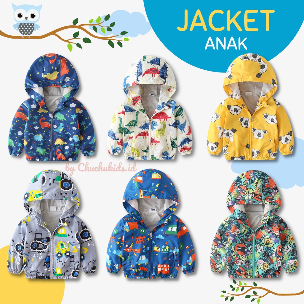 Jaket Anak Hoodie Coat Anak Karakter Laki-laki Perempuan jaket anak karakter