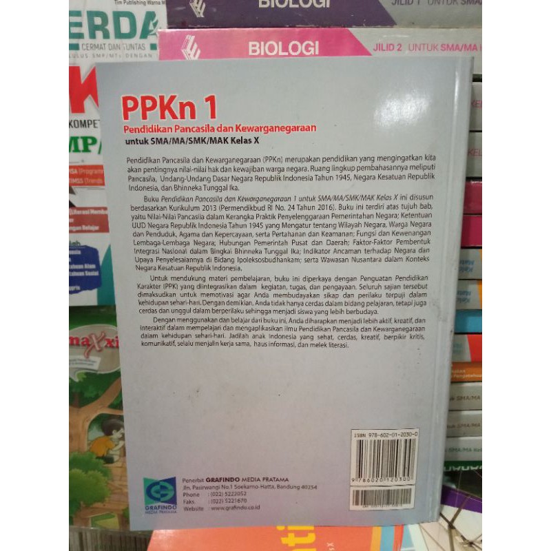 PPKN PENDIDIKAN PANCASILA DAN KEWARGANEGARAAN UNTUK SMA/MA/SMK KELAS 10-1