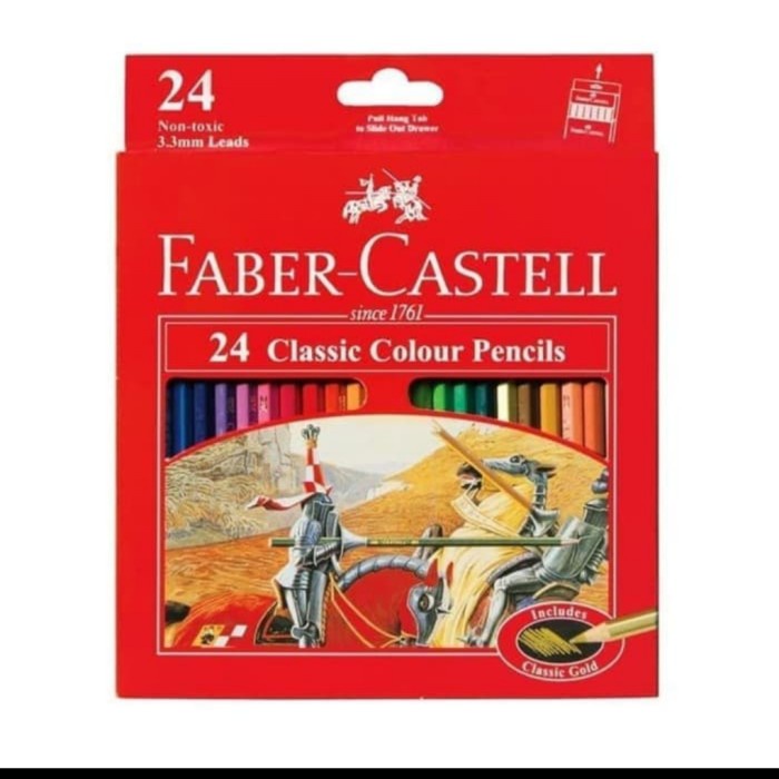 

Unik Pensil Warna Faber Castell 24L Classic Diskon