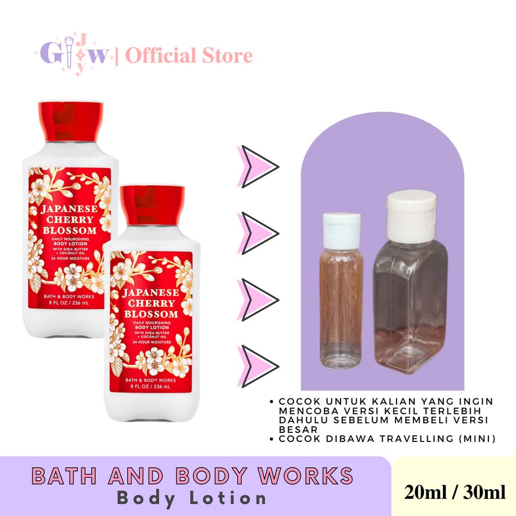 [SHARE IN JAR] BATH AND BODY WORKS - JAPANESE CHERRY BLOSSOM body lotion | daily nourishing with sea butter + coconut oil 24 hour moisture perawatan kecantikan tubuh badan body cream butter mencerahkan original asli ori pelembab botol bottle bbw