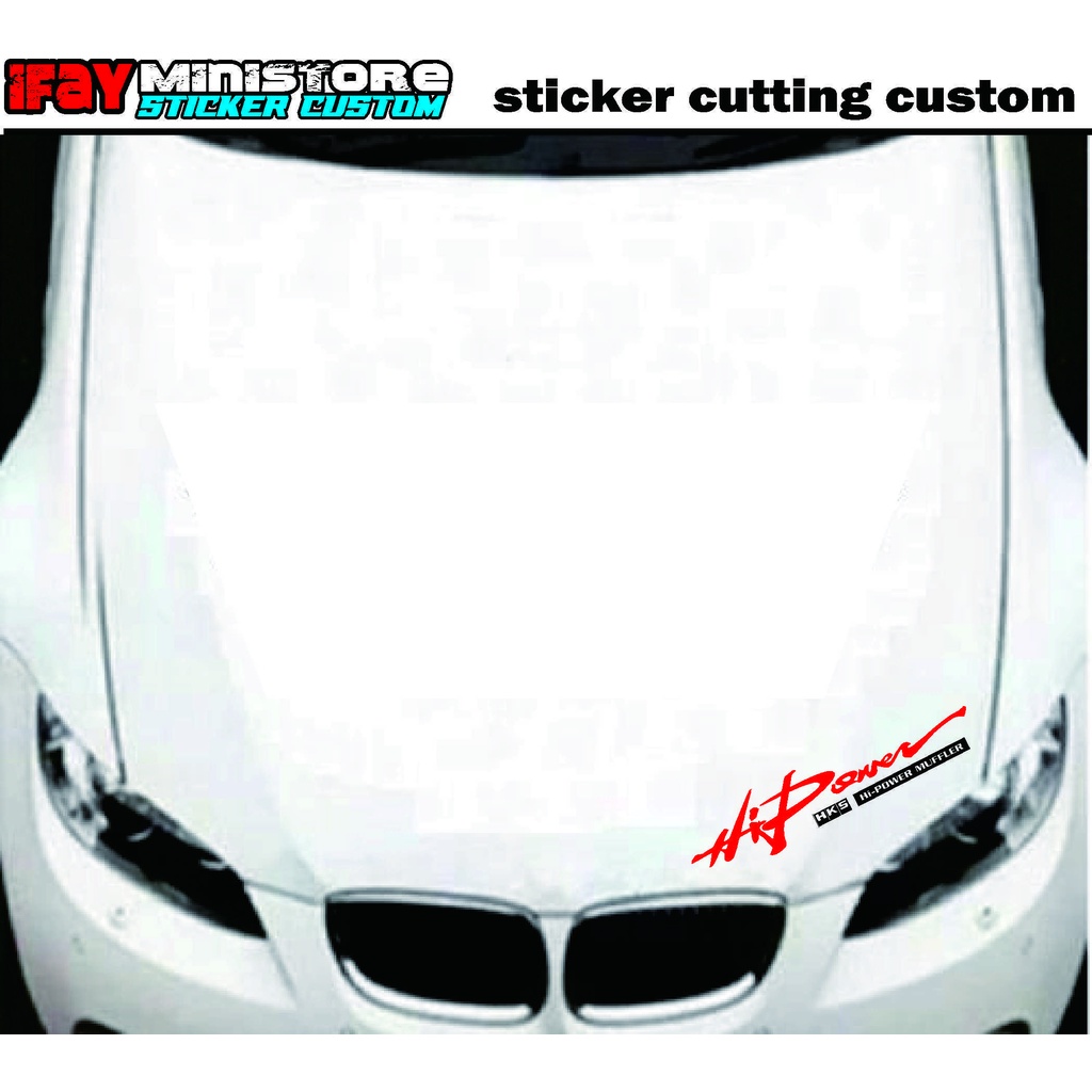 sticker cutting HKS Muffler