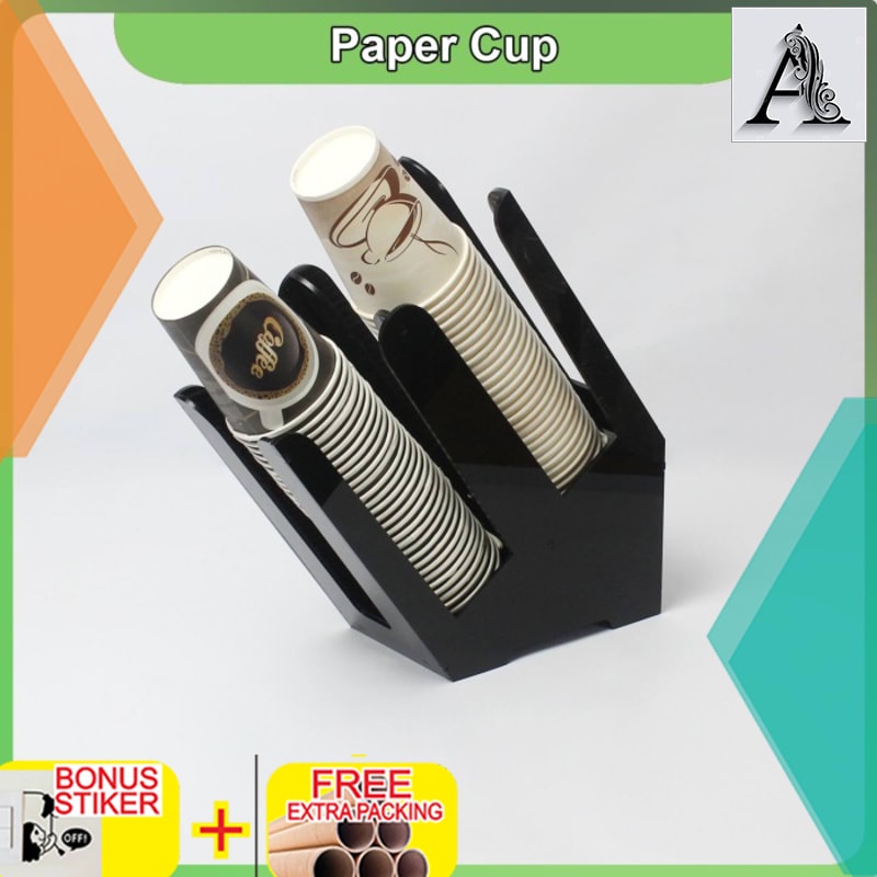 

Murah Rak Rack Paper Cup Organizer 9 Oz Single Bar Isi 2 Slot - Hitam