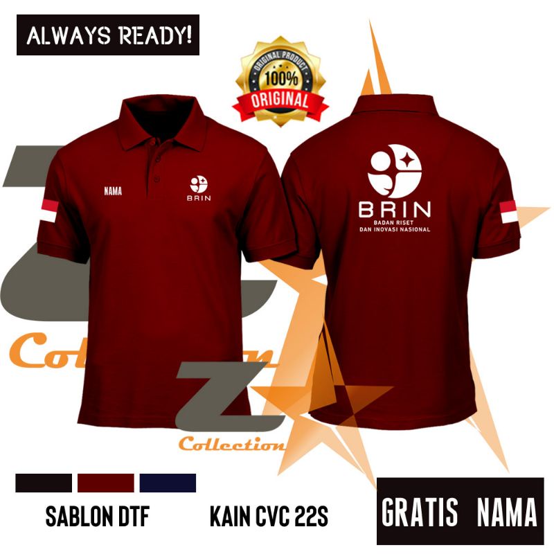KAOS POLO BRIN / KAOS KERAH BRIN /  INTANSI BRIN