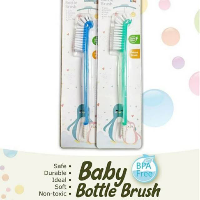 KANDILA Baby Bottle and Nipple Brush Sikat Botol Susu Bayi BPA Free Sikat Botol Dot