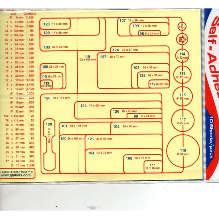  Ukuran  Label Tom Jerry No  121 Berbagai Ukuran 