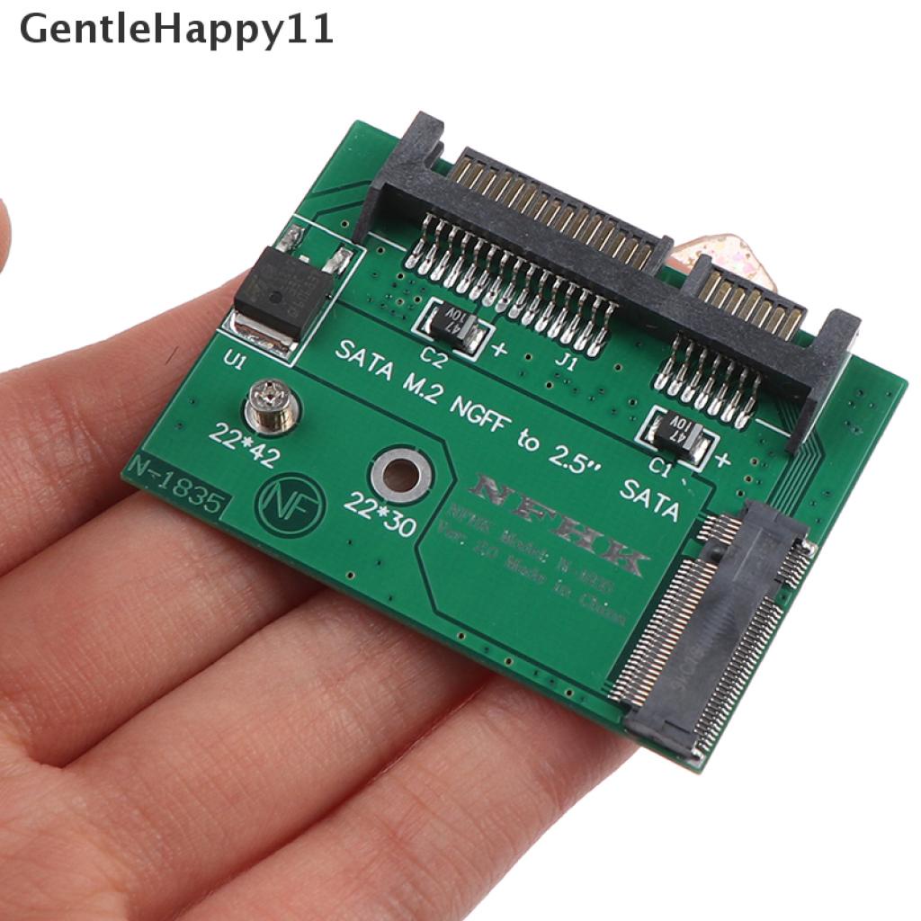 Gentlehappy M.2 NGFF ssd solid state hard disk Ke Kartu Adaptor sata3 Setengah Tinggi 2.5 inch