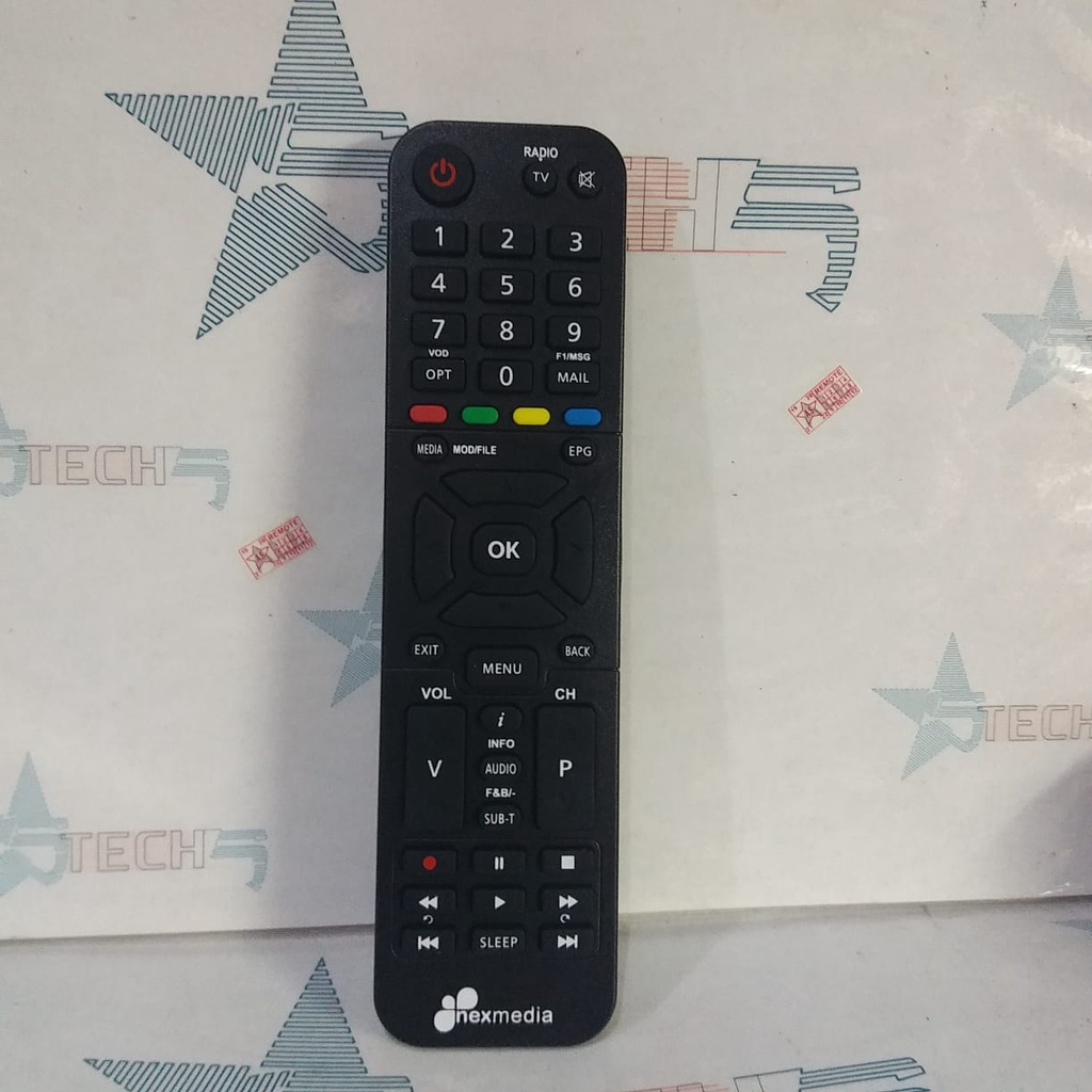 REMOT REMOTE SET TV BOX STB PARABOLA NEXMEDIA BIZNET ORIGINAL