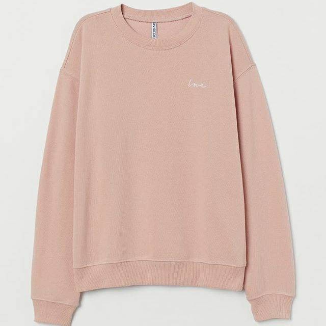 h&m sweatshirt pink