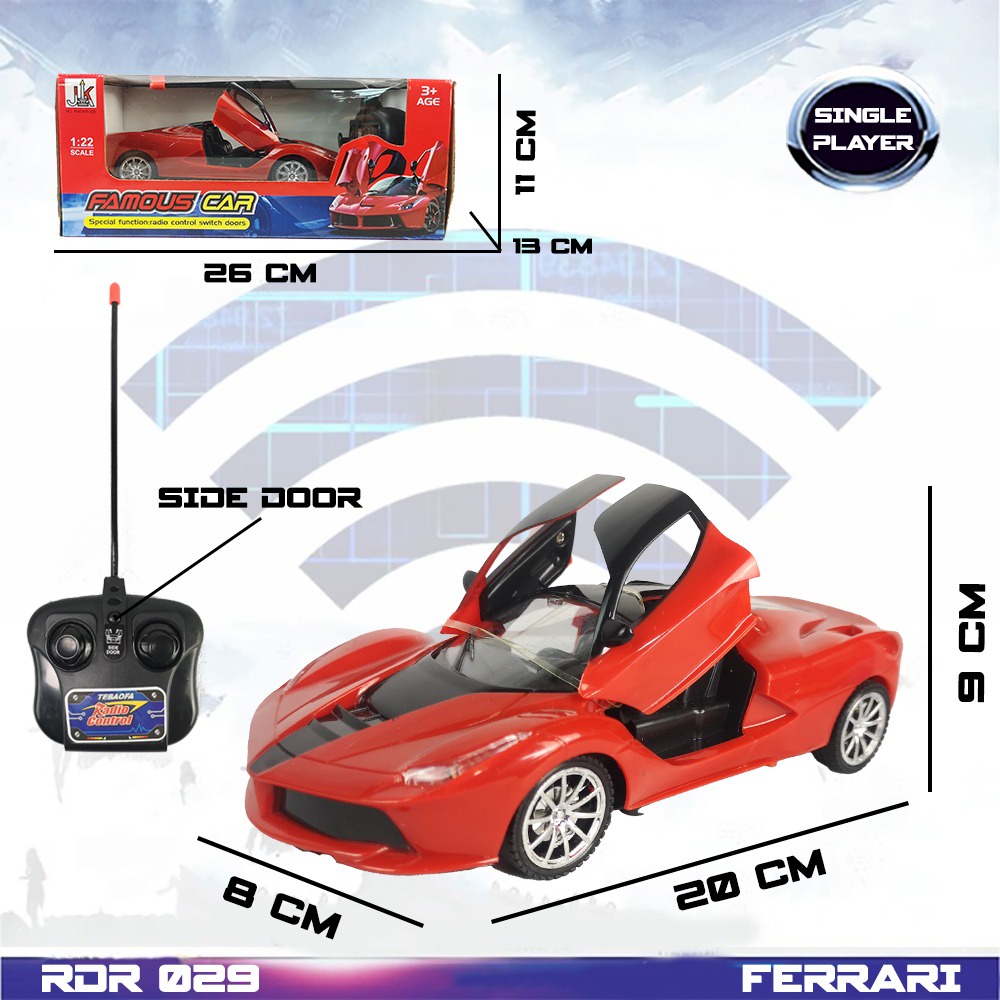 MURAH RDR1141 RDR1048 RDR029 RC Ferrari Buka Pintu Mainan Anak Mobil Remote Control Hobi Koleksi Remot Kontrol RADA