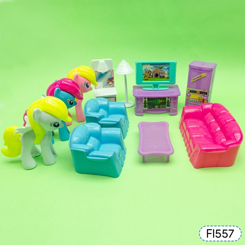 mainan anak kuda poni ruang tamu fi557