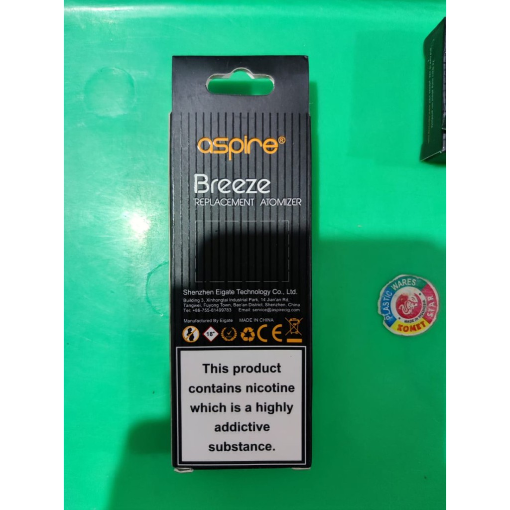 kOIL ASPIRE BREEZE O.6 Ohm Harga Per pcs