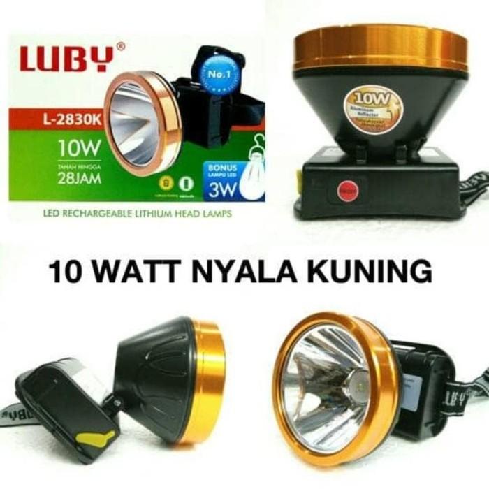 Big Promo Terbaru Head | Senter Kepala / Head Lamp10W Luby L-2830K / L2830K (Sinar Kuning)