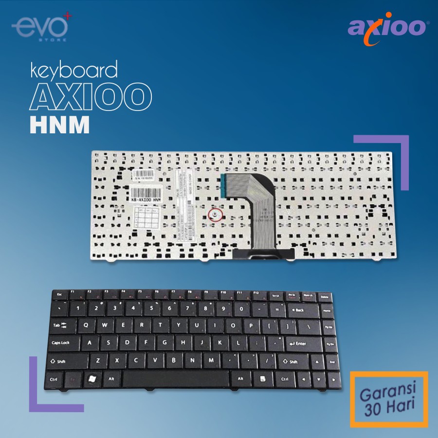 KEYBOARD KIBOT KEYBORD KEYBOD KEYPAD LAPTOP NOTEBOOK AXIO AXIOO NEON HNM SERIES BLACK HITAM BARU NEW