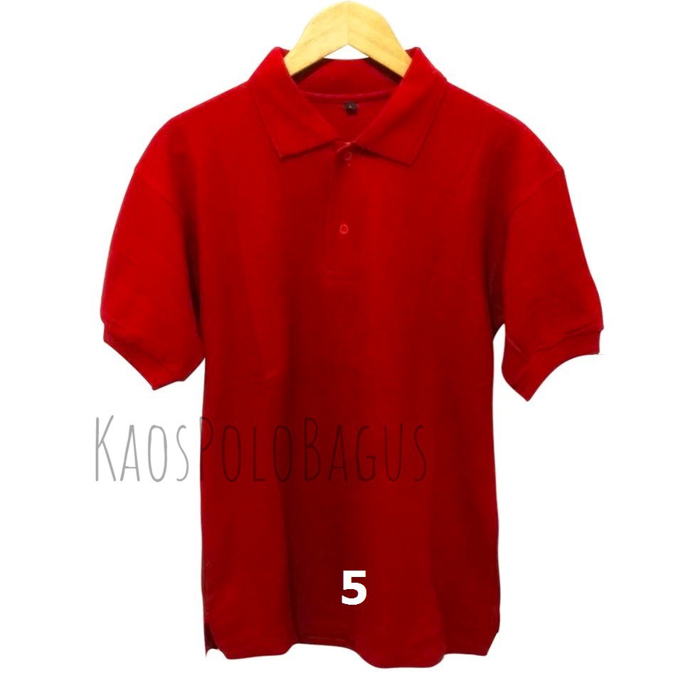 Kaos Polo Shirt Polos Bahan Lacoste Katun Gratis Ongkir Grosir Murah - Marun