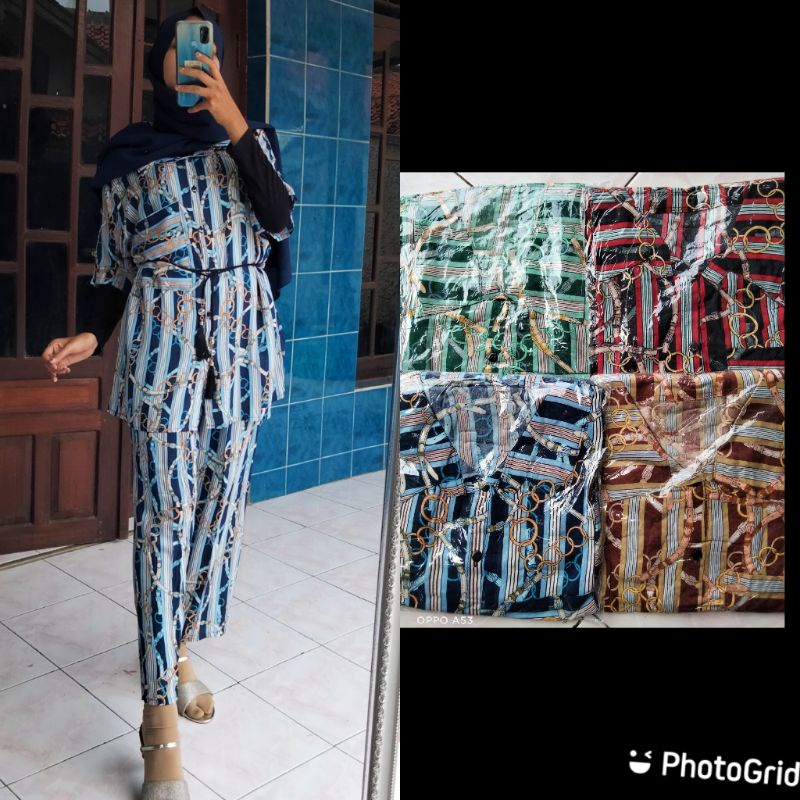 ONE SET RAYON LENGAN PENDEK