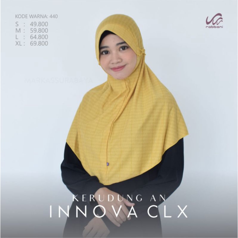 jilbab rabbani ori innova clx size M