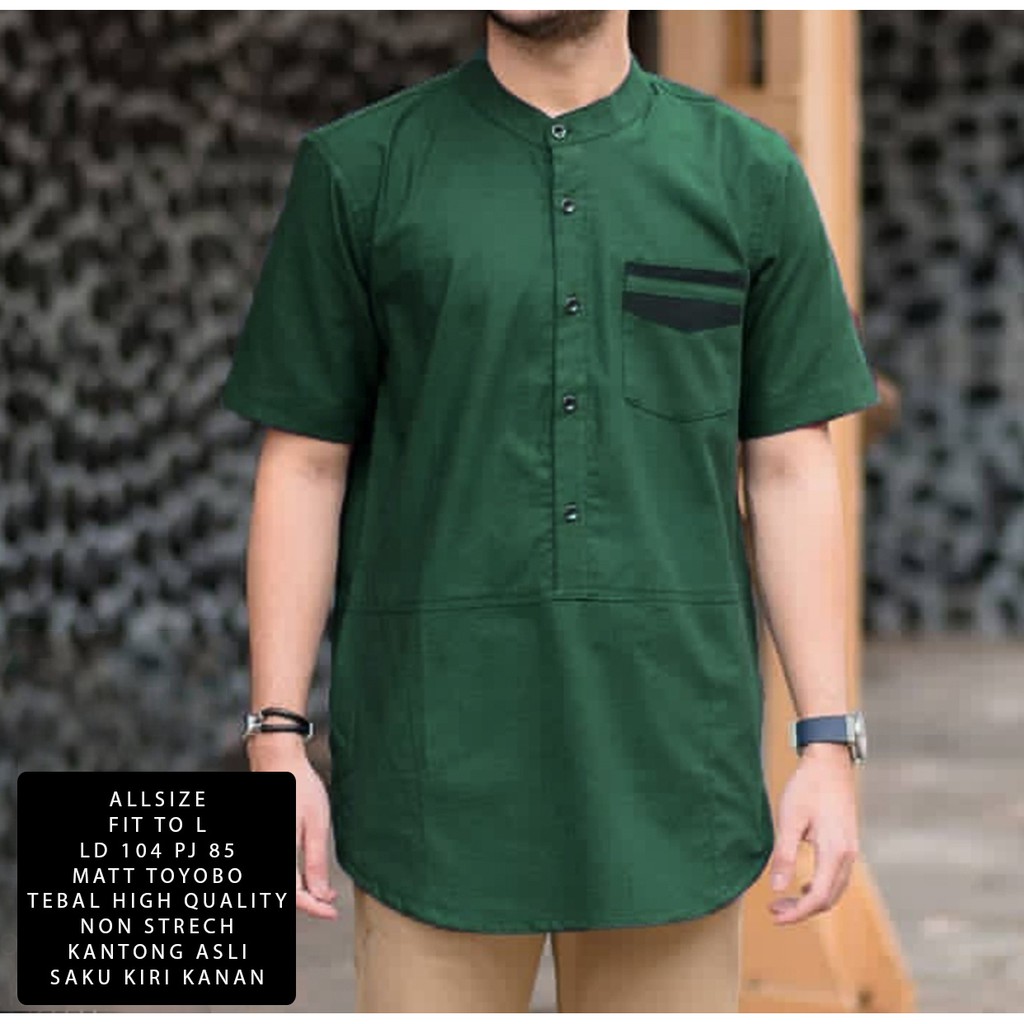 JOSJOLI_STORE/Baju KOKO MODEN/Baju Koko Pria/Pakaian Muslim Pria Dewasa/Size M,L,XL,XXL