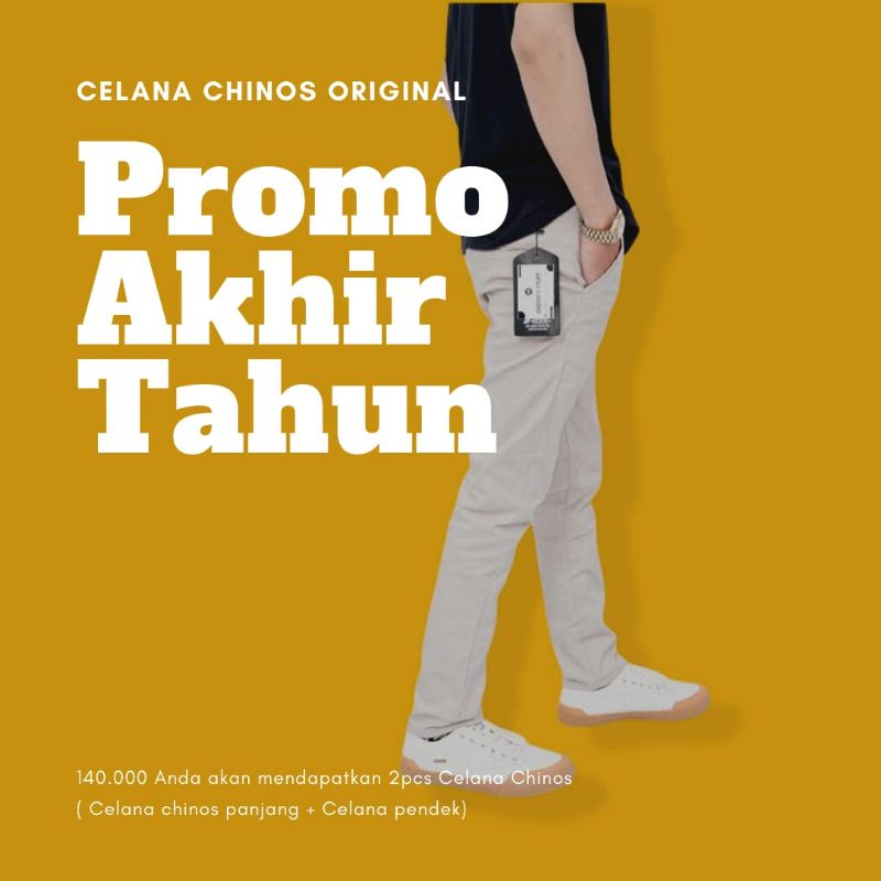 Promo Akhir Tahun Celana Chinos Original celana panjang slimfit