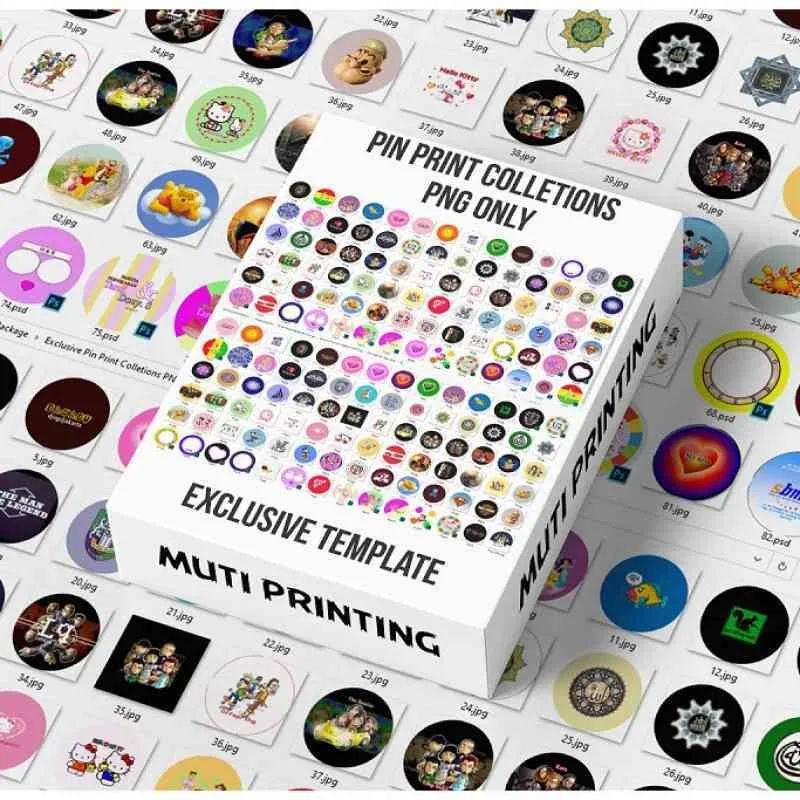 Exclusive Pin Print Colletions PNG Only - Business Branding
