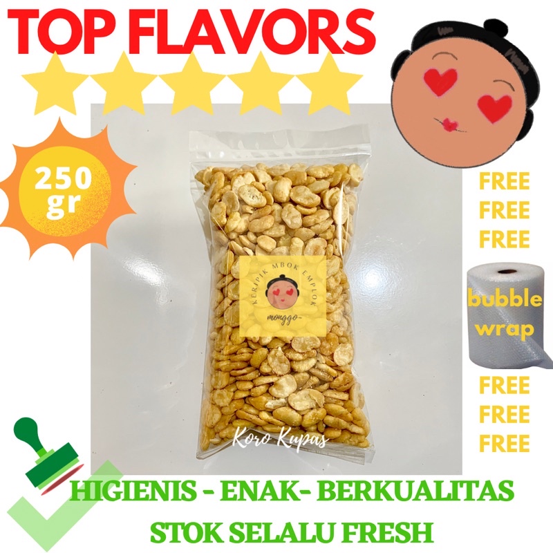 

KACANG KORO KUPAS ORIGINAL ASIN GURIH GOYANG LIDAH