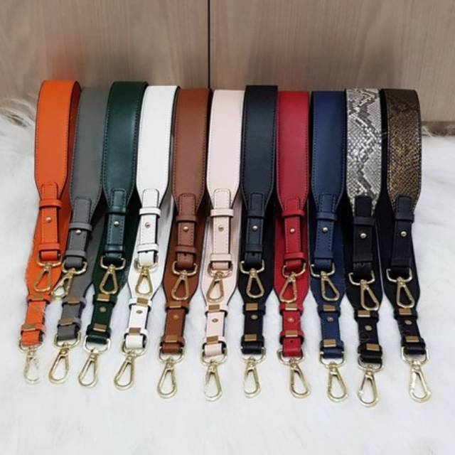 bagstrap fashion adjustable 73 83 cm motif PU Leather tas tali pendek strap tas