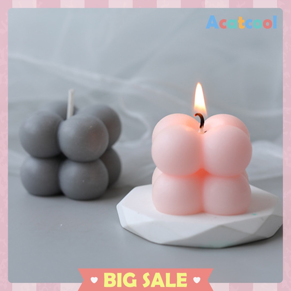 3D Silicone Aromatherapy Candle Mould DIY Handmade Soy Wax Mold Soap Form