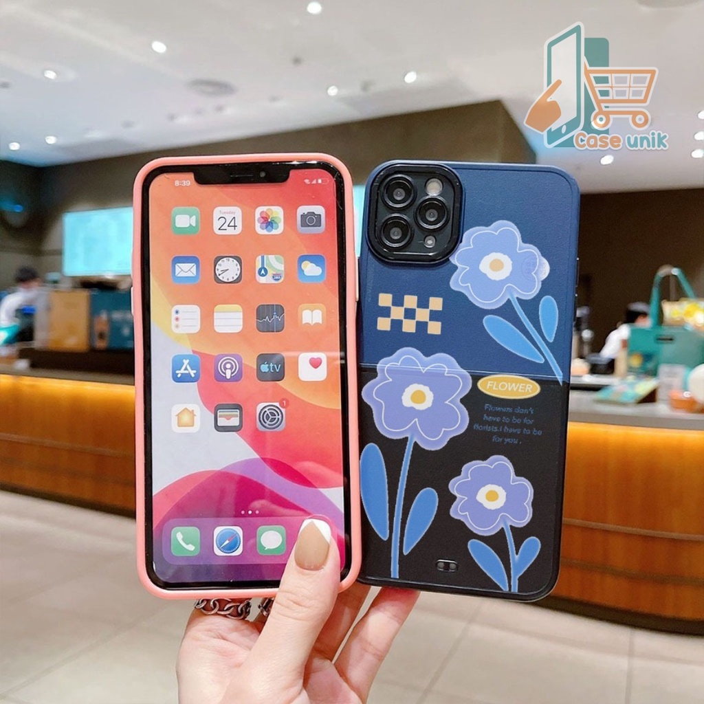 SS107 CASE MOTIF BUNGA IPHONE 6 6S 6+ 6S+ 7 8 SE 7+ 8+ X XS MAX XR CS4661