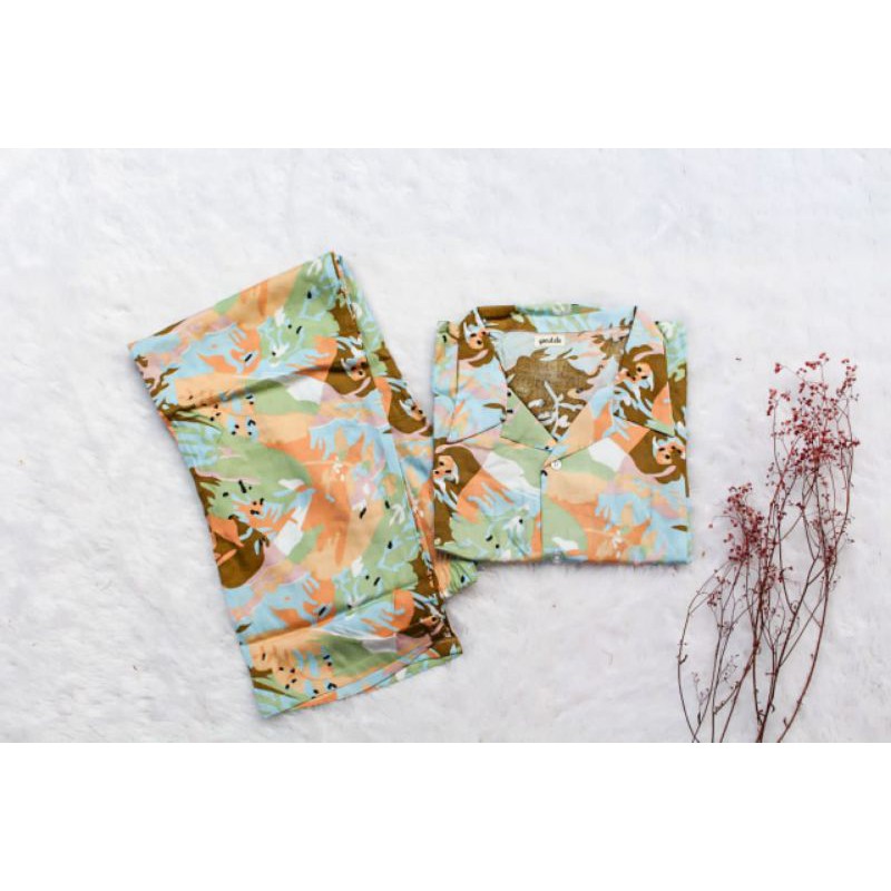 pajamas one set rayon motif / piyama rayon motif