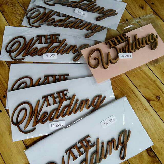 Tulisan The Wedding Board untuk mahar