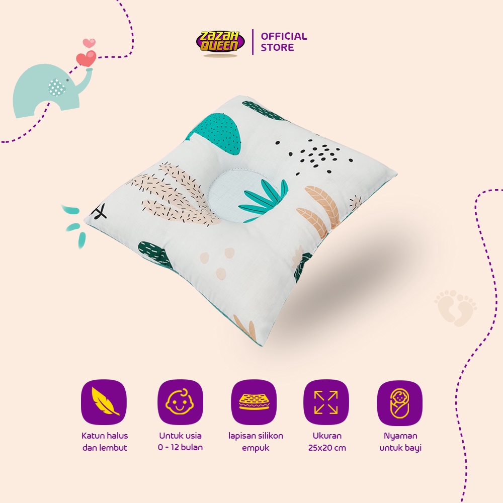 Bantal bayi / Bantal Peyang Bayi - Kotak