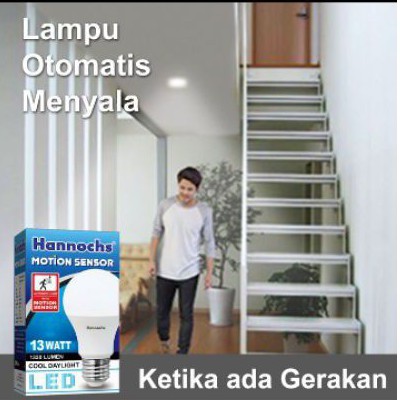 Lampu LED sensor Gerak otomatis Motion Sensor 13 Watt