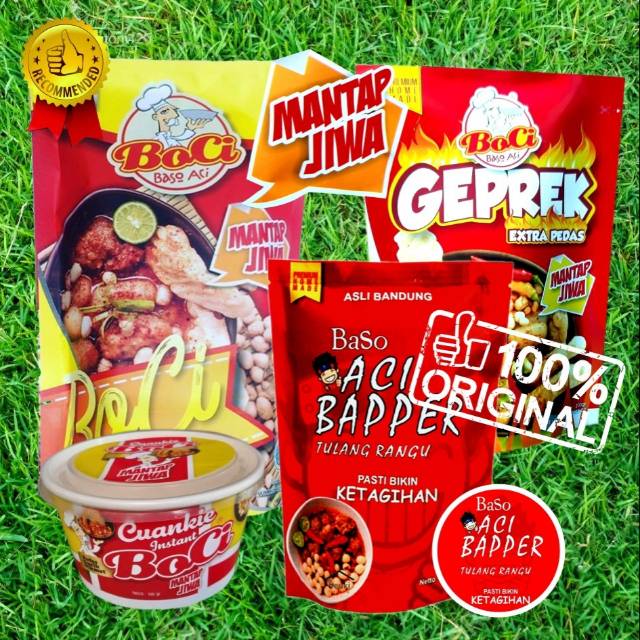 

[[READY BANDUNG] CILOKBA sambel ireng daun jeruk Boci mantap jiwa , korean spicy ,boci geprek ,