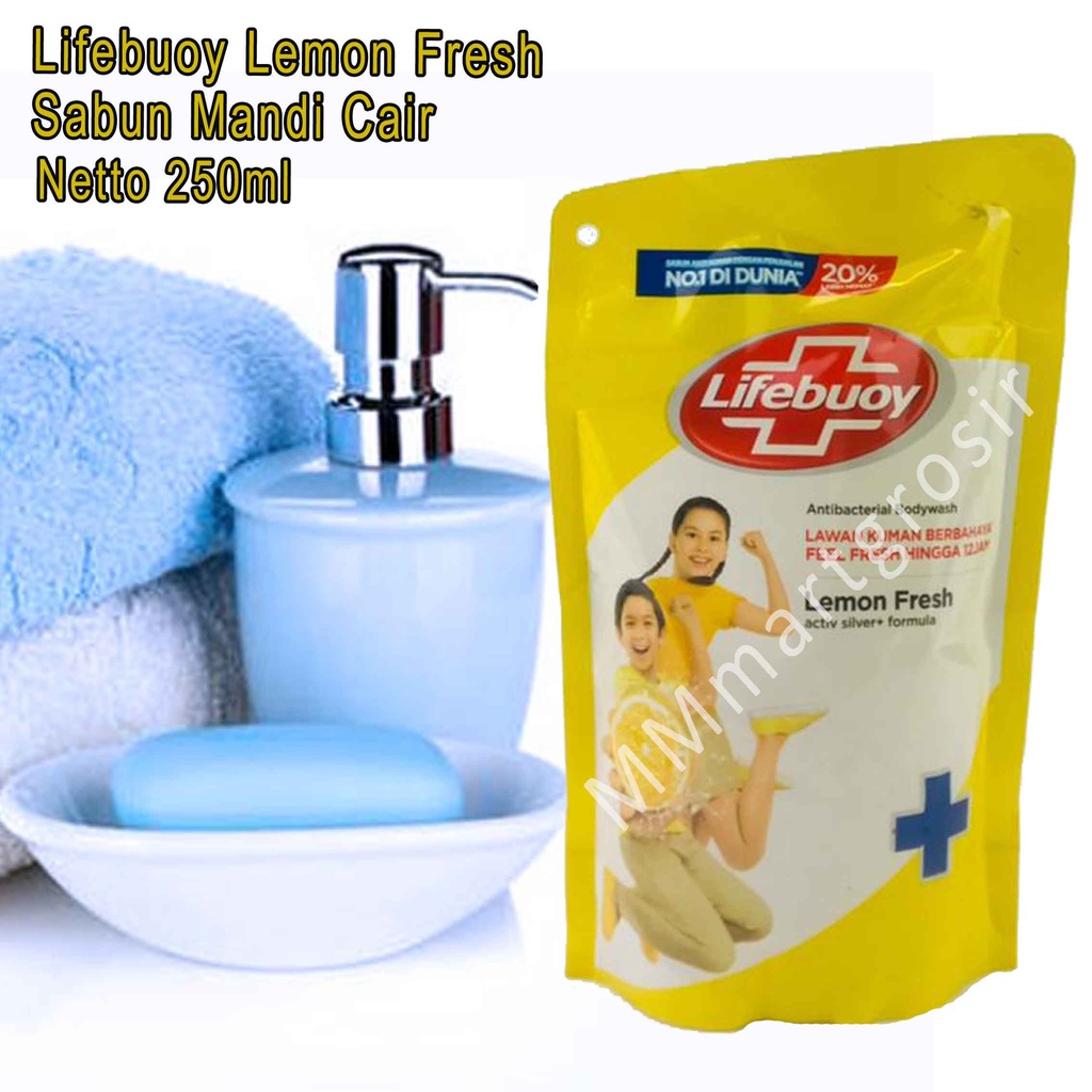 Lifebouy /  Antibacterial / Sabun Mandi / Lemon Fresh / 250ml