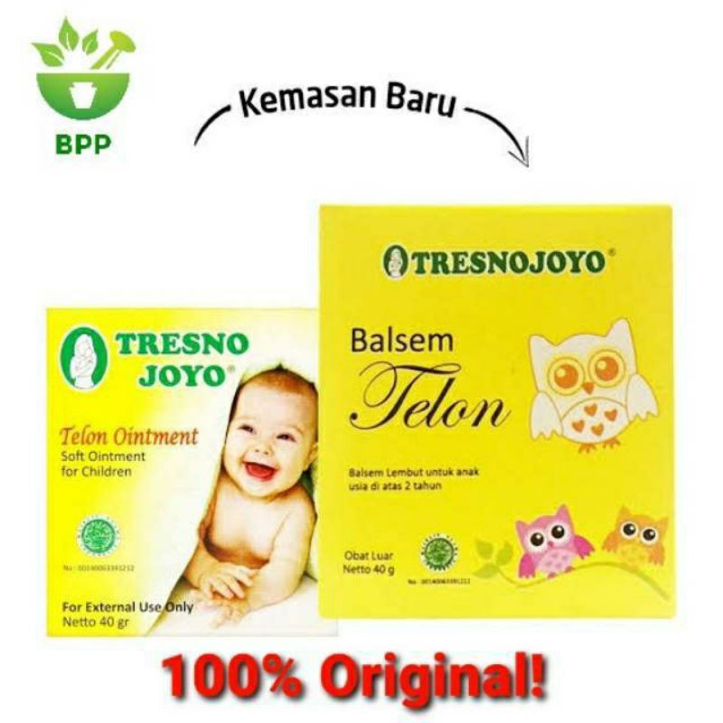 Tresnojoyo Balsem Bayi Telon 20gr 40gr - Balsem Telon Bayi Tresno Joyo Balsam Bayi Pilek Demam Masuk Angin