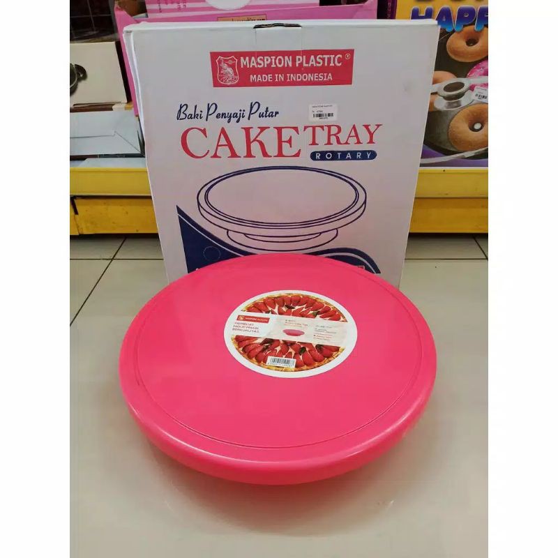 Cake Tray Rotary Meja Kue Baki Penyaji Putar Maspion